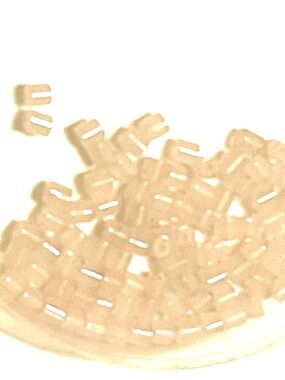 100 4mm Rose Quartz Tube Beads